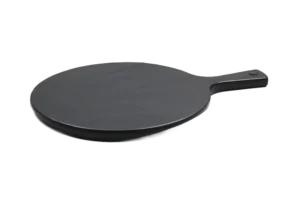 לוח עגול דמוי טורוקו שחור 23 ס''מ + ידית ממלמין***407113b