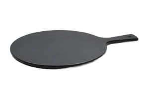 לוח עגול דמוי טורוקו שחור 38 ס''מ + ידית ממלמין***407121b