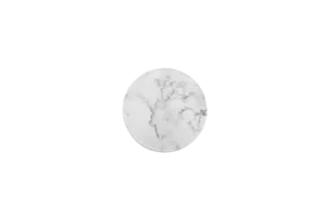 לוח דמוי שיש לבן עגול 18 ס"מ מלמין***409307pw