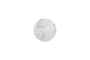 לוח דמוי שיש לבן עגול 23 ס"מ מלמין***409309pw