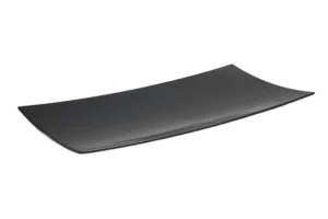 פלטה קמורה מלבנית 61*31*4 מלמין שחור***100324b