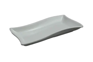 פלטת הגשה גלית 23X12X3 מלמין לבן***106609