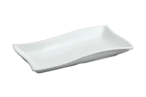 פלטת הגשה גלית 32X17X4 מלמין לבן***106613