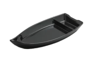 פלטת סירה קמומה 11.8X26.5 מלמין שחור***113311b