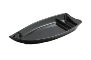 פלטת סירה קמומה 17.6X39.3 מלמין שחור***113316b