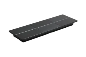 פלטה מלבנית מוגבהת קמומה 33X10.8X2.3 מלמין לבן***113713b