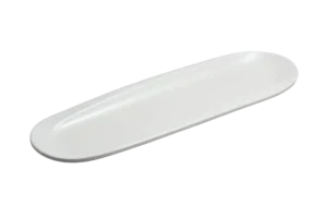 פלטה מאורכת קמומה 40.8X13X2 מלמין לבן***113916