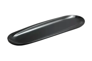 פלטה מאורכת קמומה 40.8X13X2 מלמין שחור***113916b