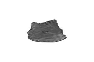 פלטה טוקיו 30X23.2X5.6 ס"מ סקורה מלמין שחור***118412b