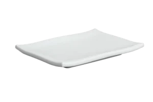 מגש לסושי דק 1X20.5X14 מלמין לבן***123908