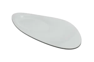פלטת הגשה אובלית מנדי 53X27X4.5 מלמין לבן***124521
