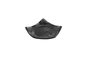 פלטה מקופלת סלע 21.5 ס"מ סקורה מלמין שחור***124708b