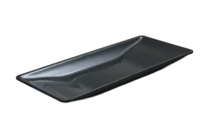 מגש טרפז 47X21X4 מלמין שחור***125118b