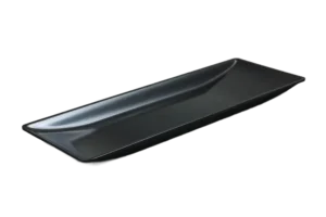 מגש טרפז 58X21X4 מלמין שחור***125123b