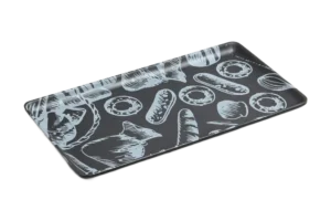 מגש 1/3 גובה 1.8 בייקר שחור ציורים***407813b17