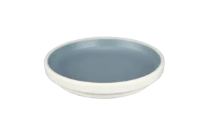 מגש עגול טאיג'י 24 ס"מ מלמין כחול לבן***412010ibl