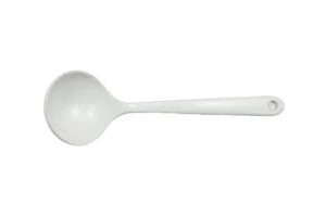 מצקת עגולה 23.5*7 מלמין לבן***510709