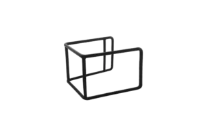 סטנד מצופה בלט גובה 9 ס"מ שחור***902735b