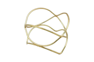 סטנד מצופה בינוני גלי זהב***920606gd