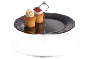 סטנד ירוקשיר 2 קומות מלמין שחור***st21b