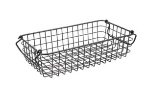 סלסלת רשת מברזל 1/3 ג. 8 ס"מ שחור***960303b