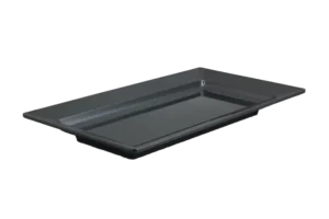 צלחת הגשה מלבנית 49.5X27.5 שחור מלמין***100120b