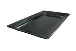 צלחת הגשה מלבנית 56X32.5 שחור מלמין***100122b