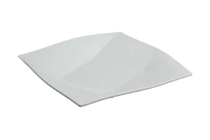 צלחת הגשה יהלום 30.5 ס"מ מלמין לבן***100512