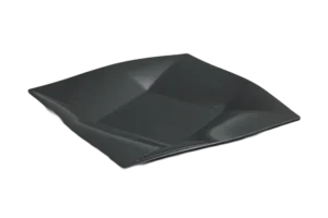 צלחת הגשה יהלום 35 ס"מ מלמין שחור***100514b