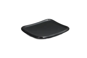 צלוחית מרובעת 12X10.5 ס"מ מלמין שחור***103105b