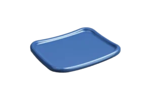 צלוחית מרובעת 12X10.5 ס"מ מלמין כחול***103105bl