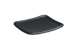 צלוחית מרובעת 14X12 ס"מ מלמין שחור***103106b