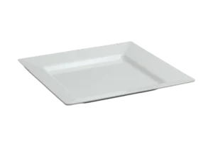 צלחת הגשה ריבועית 30 שוליים מלמין לבן***118812