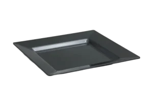 צלחת הגשה ריבועית 30 שוליים מלמין שחור***118812b