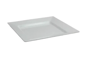 צלחת הגשה ריבועית 40 שוליים מלמין לבן***118816