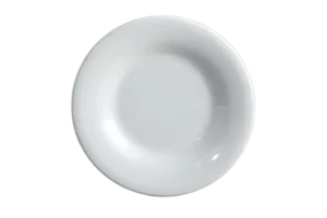 צלחת 16.4 ס"מ עם שוליים מלמין לבן***119907