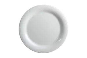 צלחת 26.6 ס"מ עם שוליים מלמין לבן***119911