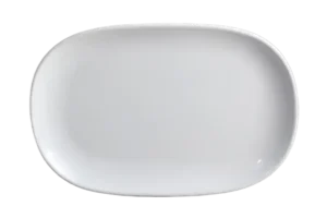 צלחת מלבנית 19X27 ס"מ מלמין לבן***123011