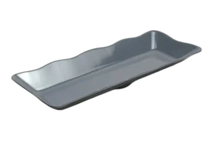 צלחת הגשה פסיפיק 16X45 אפור חלודה מלמין***132318RG