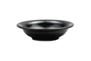 צלחת לחומוס 19 ס"מ מלמין שחור***208408b