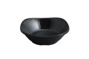 צלוחית רבועית 10X3.3 מלמין שחור***209603b