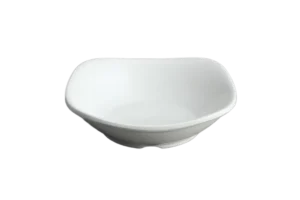 צלוחית רבועית 12.5X2.5 מלמין לבן***209605