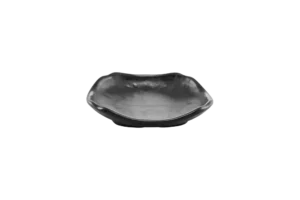 צלוחית ריבועית נאגו 12.5 ס"מ סקורה מלמין שחור***527605b