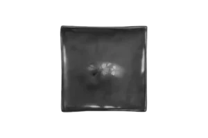 צלחת ריבועית סלע 14.9 ס"מ סקורה מלמין שחור***528106b