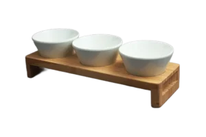 סט דרגש במבוק 50X16 ו-3 קערות (207206)***601201