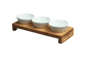 סט דרגש במבוק 29X11 ו-3 קערות (207204)***70110401