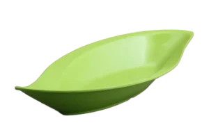 קערת הגשה עלה 4.6X19.5X42 מלמין ירוק***118517g