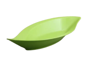 קערת הגשה עלה 50X24X6 מלמין ירוק***118520g