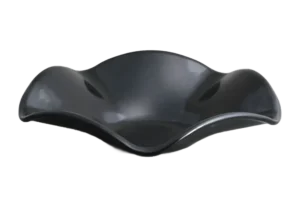 קערת פרח 39 מלמין שחור***200815b