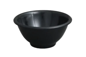 קערה מאסיבית 20 ס"מ מלמין שחור***201008b